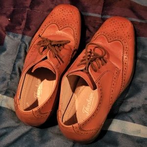 Boys Florsheim Leather Wing Tips